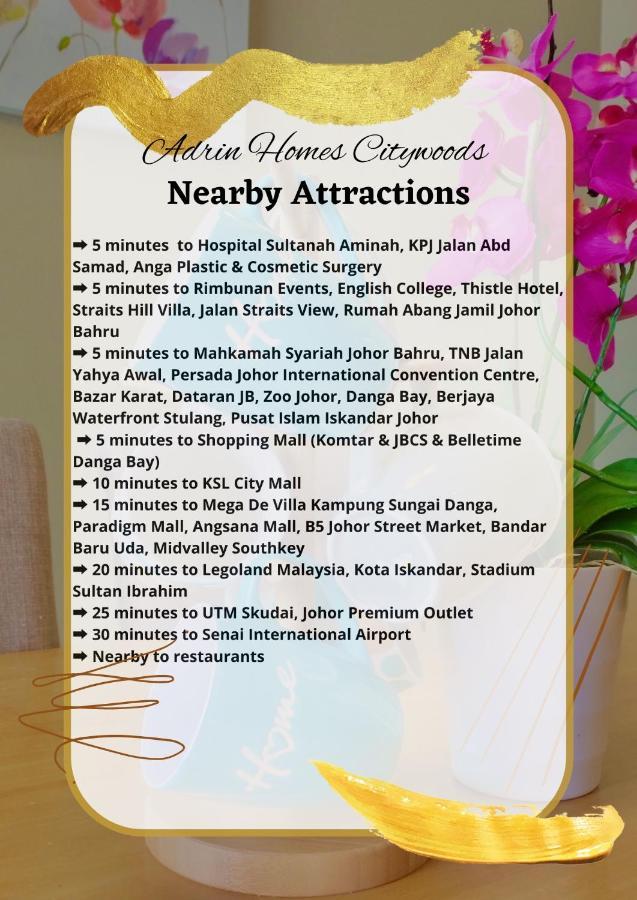 Jb Citywoods 2b2br - 5min Ciq & Hsajb & Anga Clinic *